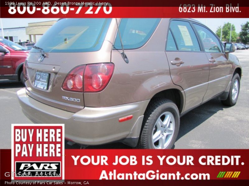 Desert Bronze Metallic / Ivory 1999 Lexus RX 300 AWD