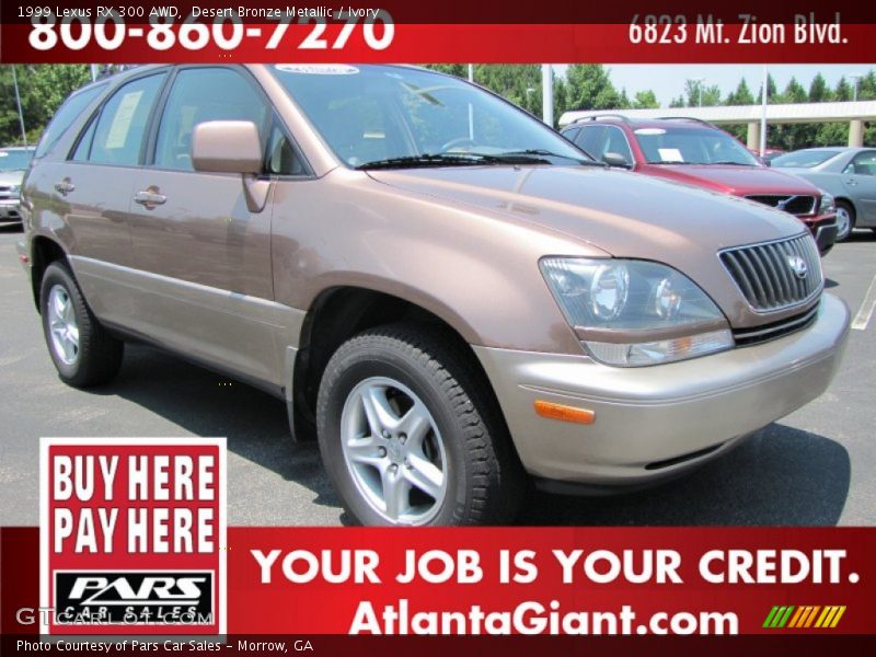 Desert Bronze Metallic / Ivory 1999 Lexus RX 300 AWD