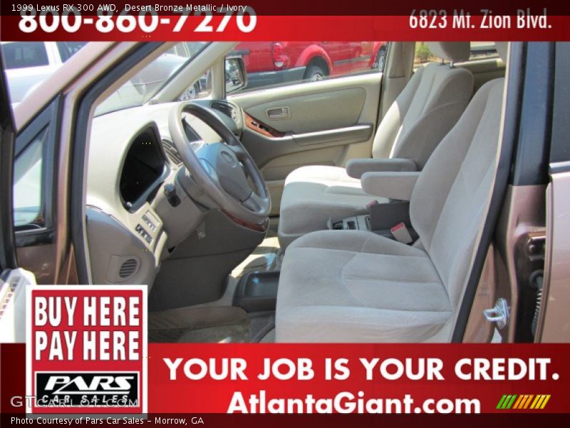 Desert Bronze Metallic / Ivory 1999 Lexus RX 300 AWD