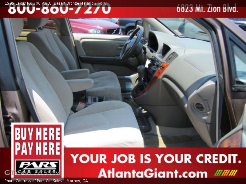 Desert Bronze Metallic / Ivory 1999 Lexus RX 300 AWD