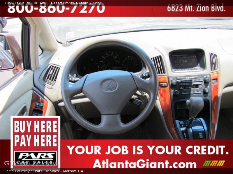 Desert Bronze Metallic / Ivory 1999 Lexus RX 300 AWD