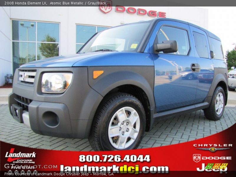 Atomic Blue Metallic / Gray/Black 2008 Honda Element LX