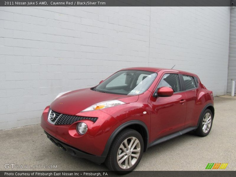 Cayenne Red / Black/Silver Trim 2011 Nissan Juke S AWD