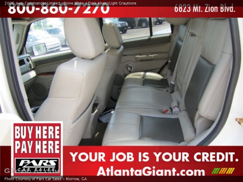 Stone White / Dark Khaki/Light Graystone 2006 Jeep Commander Limited