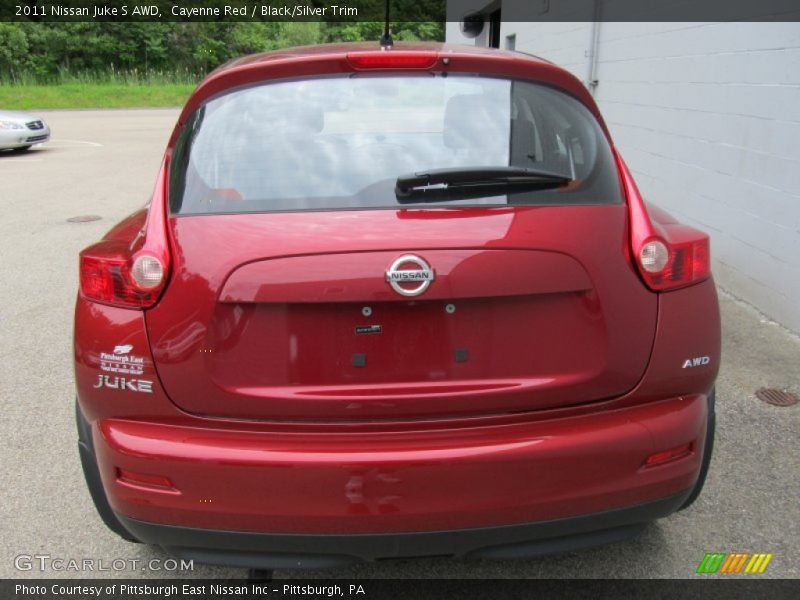 Cayenne Red / Black/Silver Trim 2011 Nissan Juke S AWD