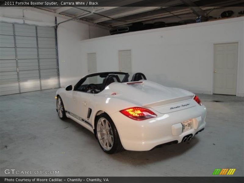 Carrara White / Black 2011 Porsche Boxster Spyder