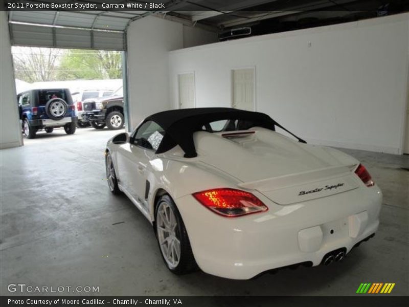 Carrara White / Black 2011 Porsche Boxster Spyder