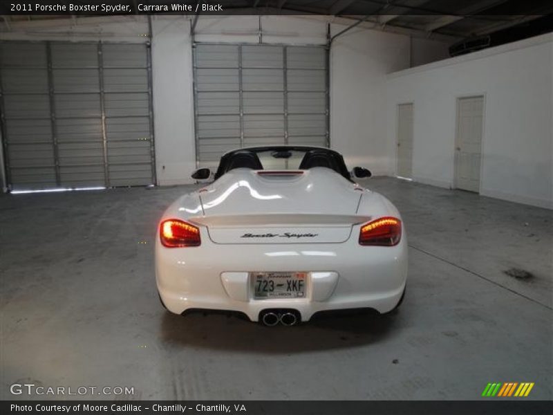 Carrara White / Black 2011 Porsche Boxster Spyder