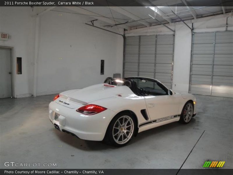 Carrara White / Black 2011 Porsche Boxster Spyder