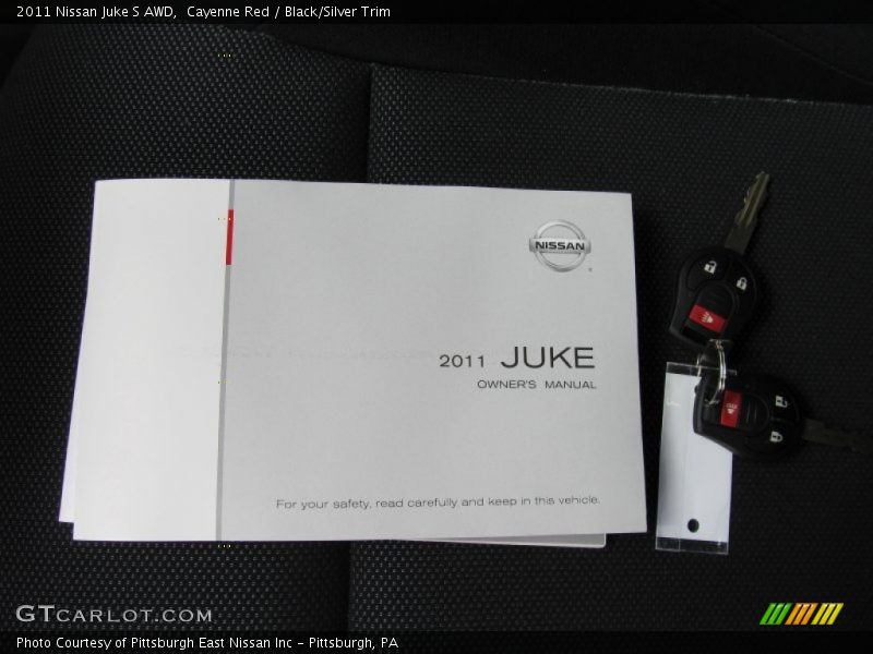 Cayenne Red / Black/Silver Trim 2011 Nissan Juke S AWD