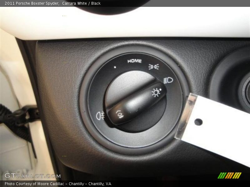 Carrara White / Black 2011 Porsche Boxster Spyder
