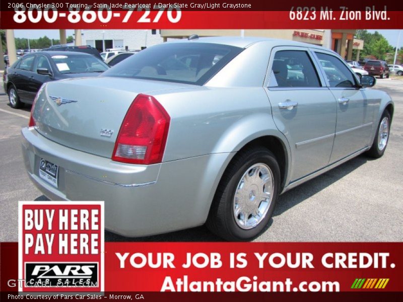 Satin Jade Pearlcoat / Dark Slate Gray/Light Graystone 2006 Chrysler 300 Touring