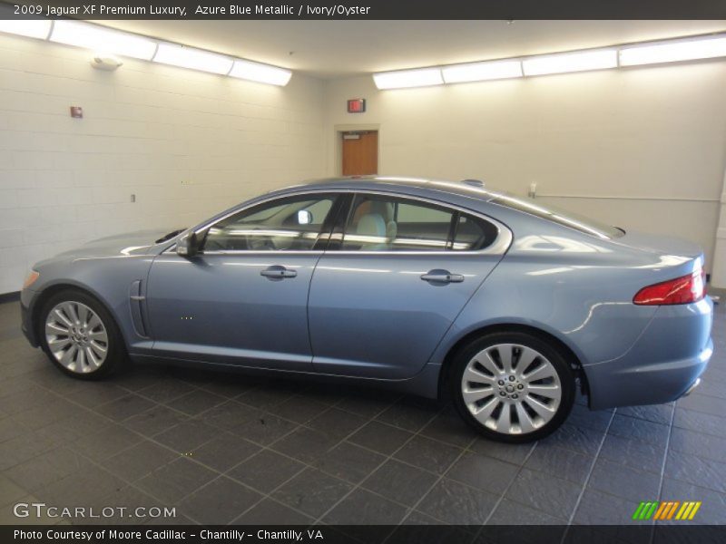 Azure Blue Metallic / Ivory/Oyster 2009 Jaguar XF Premium Luxury