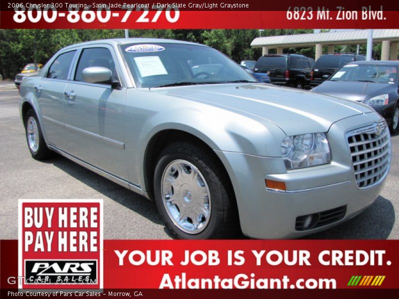Satin Jade Pearlcoat / Dark Slate Gray/Light Graystone 2006 Chrysler 300 Touring