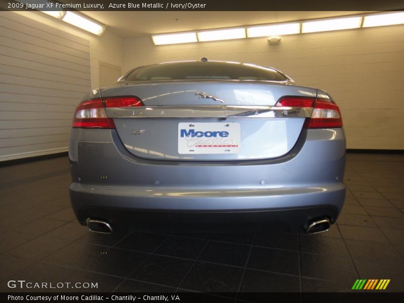 Azure Blue Metallic / Ivory/Oyster 2009 Jaguar XF Premium Luxury