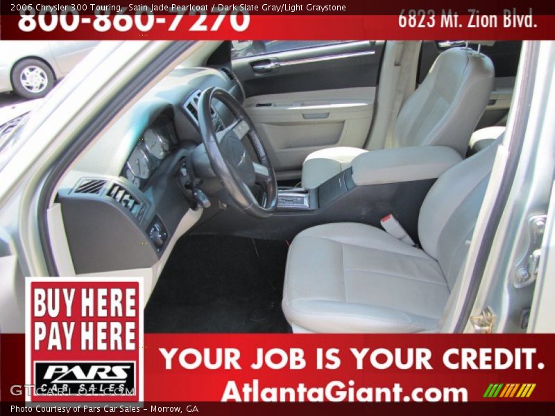 Satin Jade Pearlcoat / Dark Slate Gray/Light Graystone 2006 Chrysler 300 Touring
