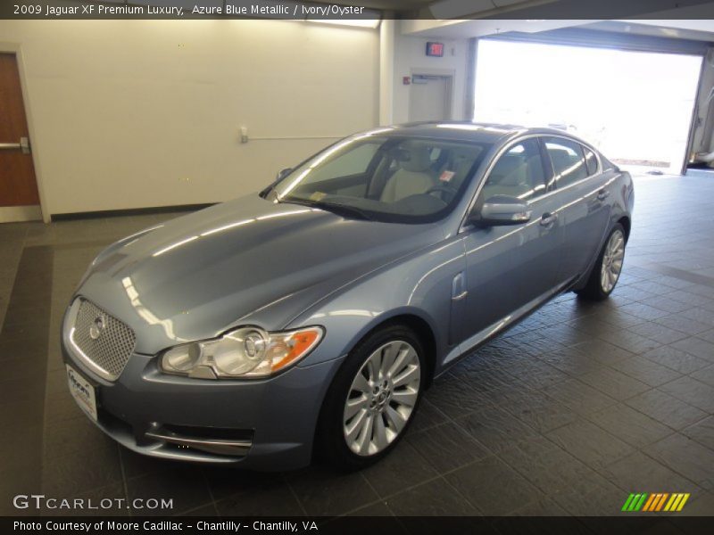 Azure Blue Metallic / Ivory/Oyster 2009 Jaguar XF Premium Luxury