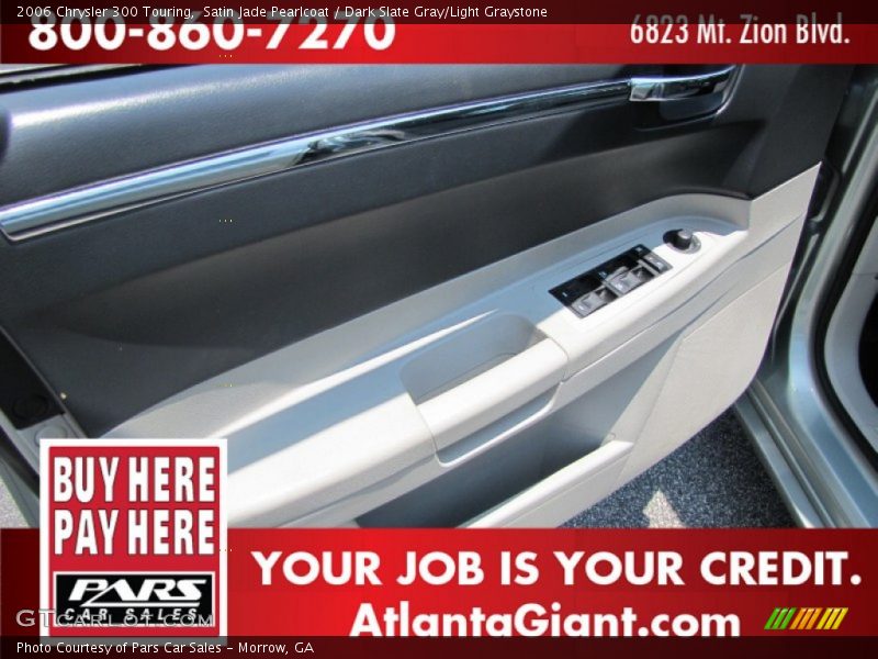 Satin Jade Pearlcoat / Dark Slate Gray/Light Graystone 2006 Chrysler 300 Touring