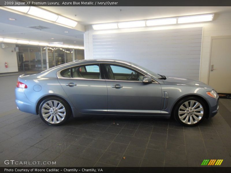 Azure Blue Metallic / Ivory/Oyster 2009 Jaguar XF Premium Luxury