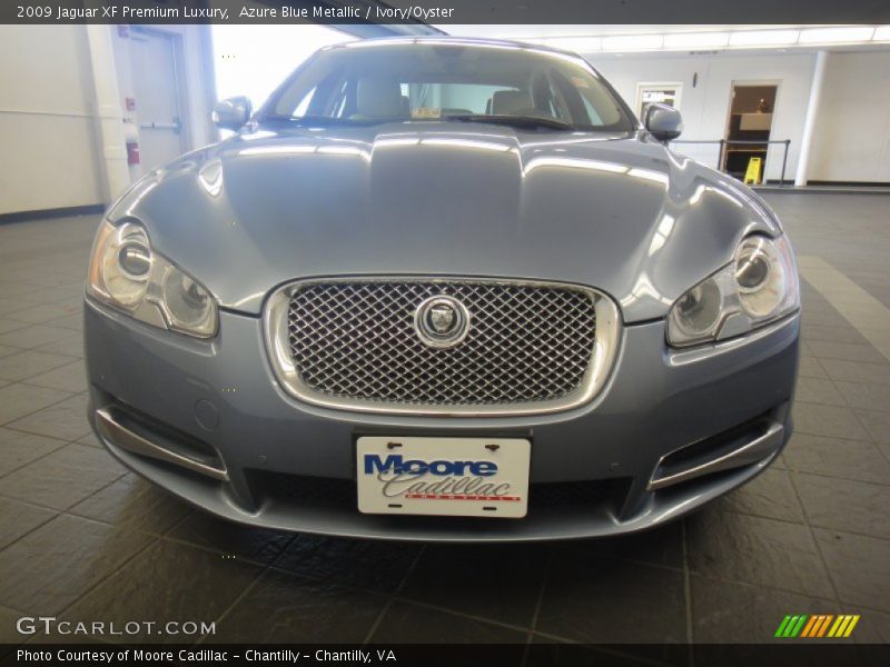 Azure Blue Metallic / Ivory/Oyster 2009 Jaguar XF Premium Luxury