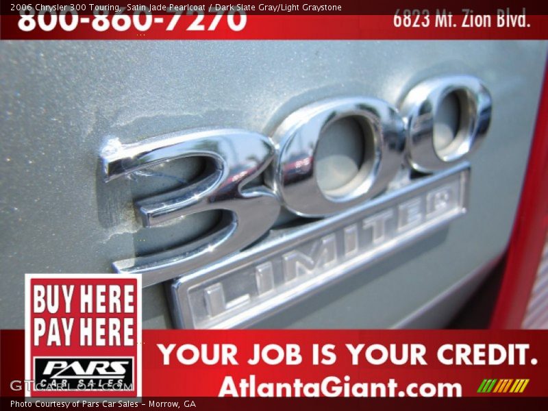 Satin Jade Pearlcoat / Dark Slate Gray/Light Graystone 2006 Chrysler 300 Touring
