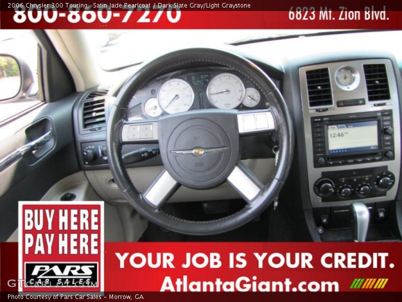 Satin Jade Pearlcoat / Dark Slate Gray/Light Graystone 2006 Chrysler 300 Touring