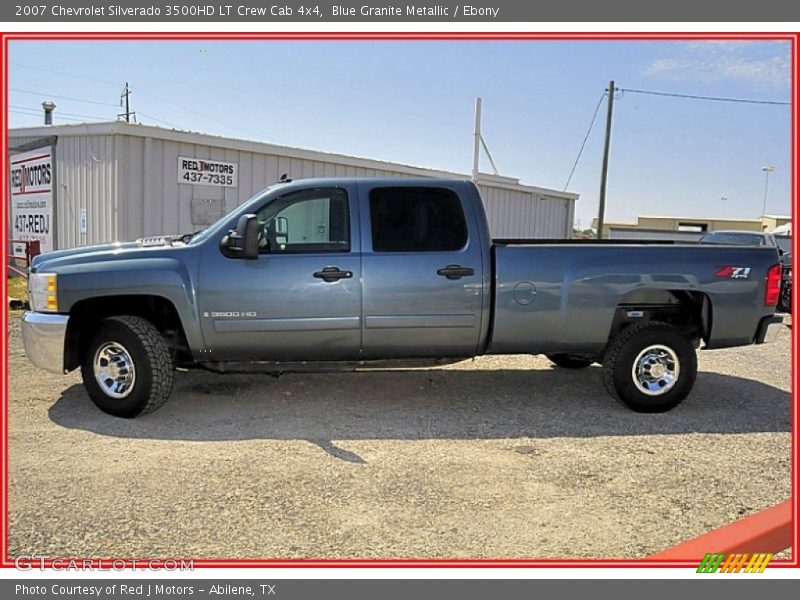 Blue Granite Metallic / Ebony 2007 Chevrolet Silverado 3500HD LT Crew Cab 4x4