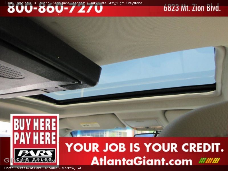 Satin Jade Pearlcoat / Dark Slate Gray/Light Graystone 2006 Chrysler 300 Touring