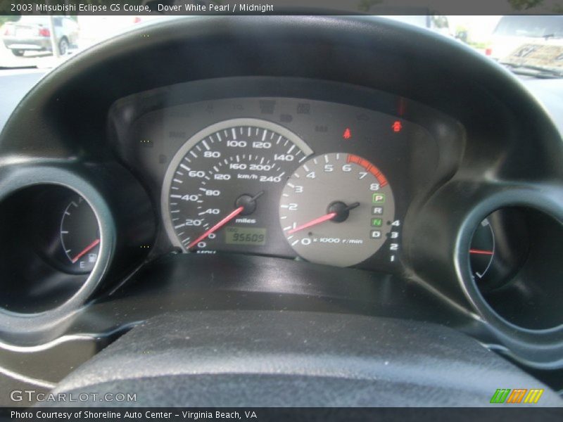 Dover White Pearl / Midnight 2003 Mitsubishi Eclipse GS Coupe