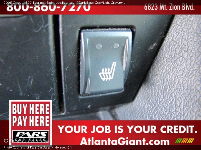 Satin Jade Pearlcoat / Dark Slate Gray/Light Graystone 2006 Chrysler 300 Touring