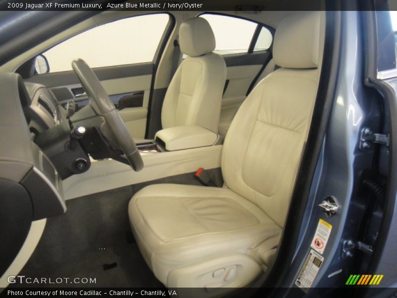 Azure Blue Metallic / Ivory/Oyster 2009 Jaguar XF Premium Luxury