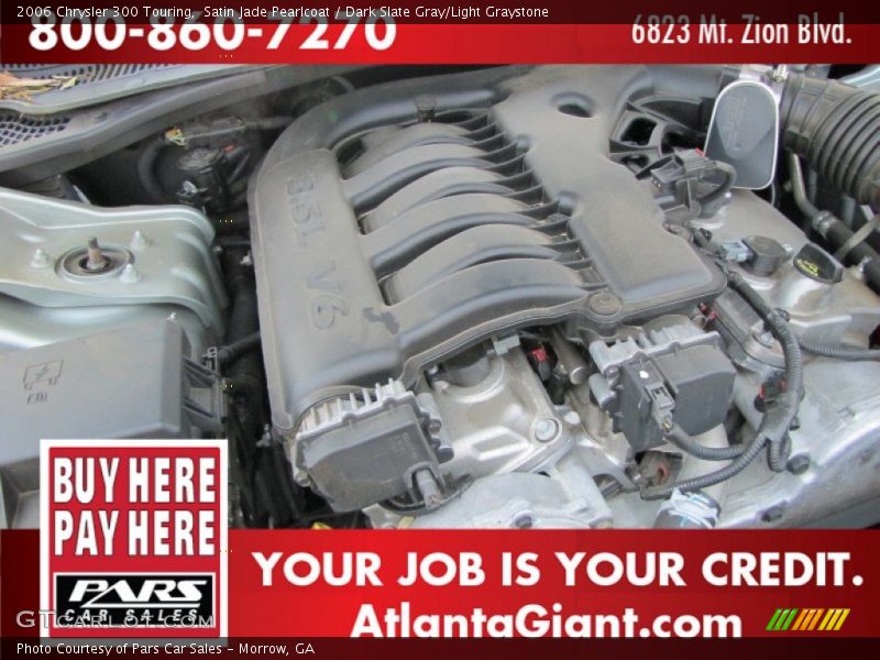 Satin Jade Pearlcoat / Dark Slate Gray/Light Graystone 2006 Chrysler 300 Touring