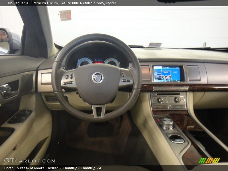 Azure Blue Metallic / Ivory/Oyster 2009 Jaguar XF Premium Luxury