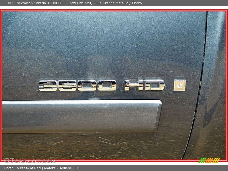 Blue Granite Metallic / Ebony 2007 Chevrolet Silverado 3500HD LT Crew Cab 4x4