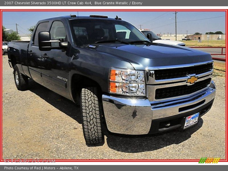 Blue Granite Metallic / Ebony 2007 Chevrolet Silverado 3500HD LT Crew Cab 4x4