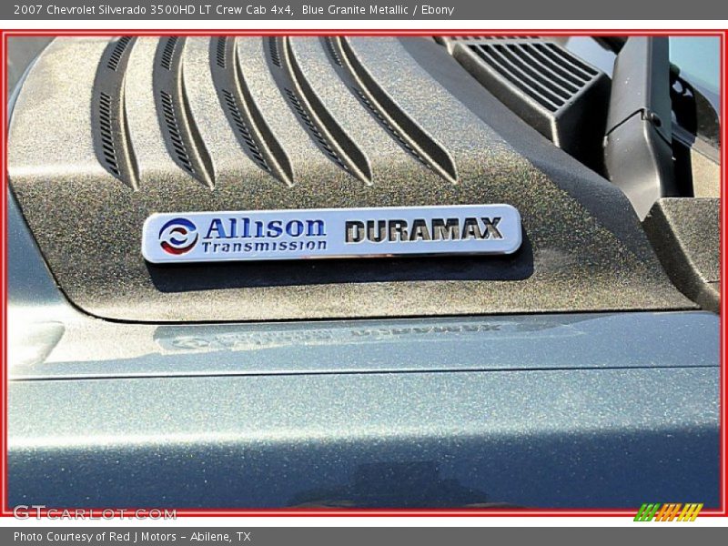 Blue Granite Metallic / Ebony 2007 Chevrolet Silverado 3500HD LT Crew Cab 4x4