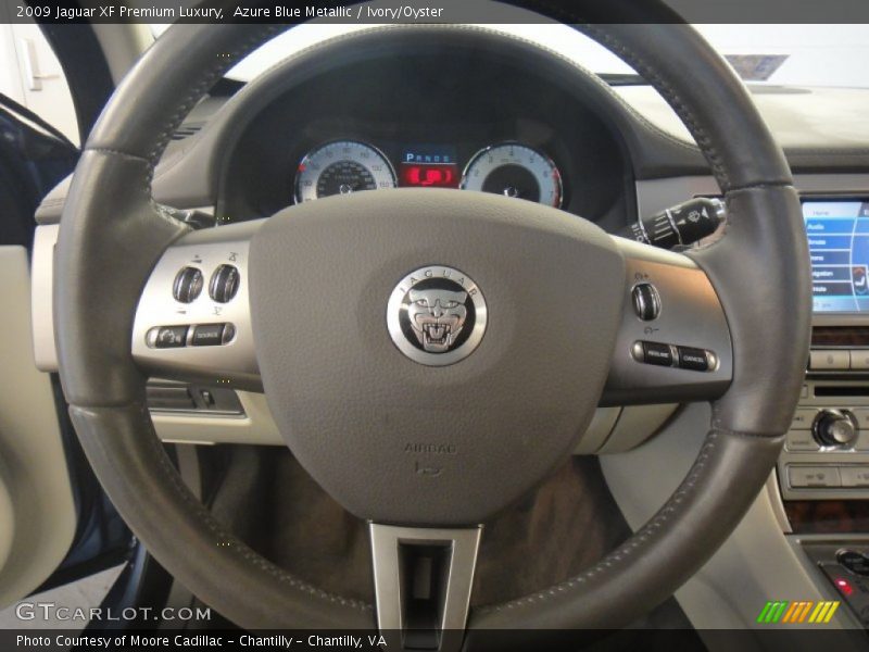 Azure Blue Metallic / Ivory/Oyster 2009 Jaguar XF Premium Luxury