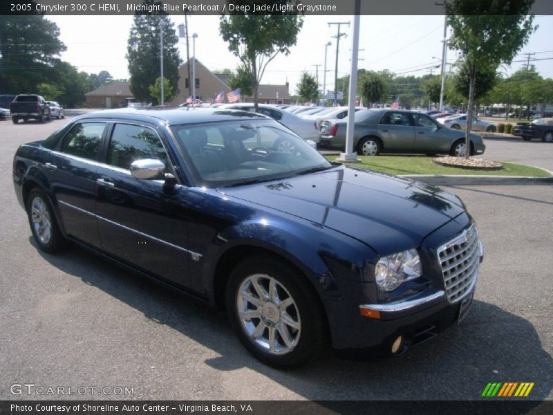 Midnight Blue Pearlcoat / Deep Jade/Light Graystone 2005 Chrysler 300 C HEMI