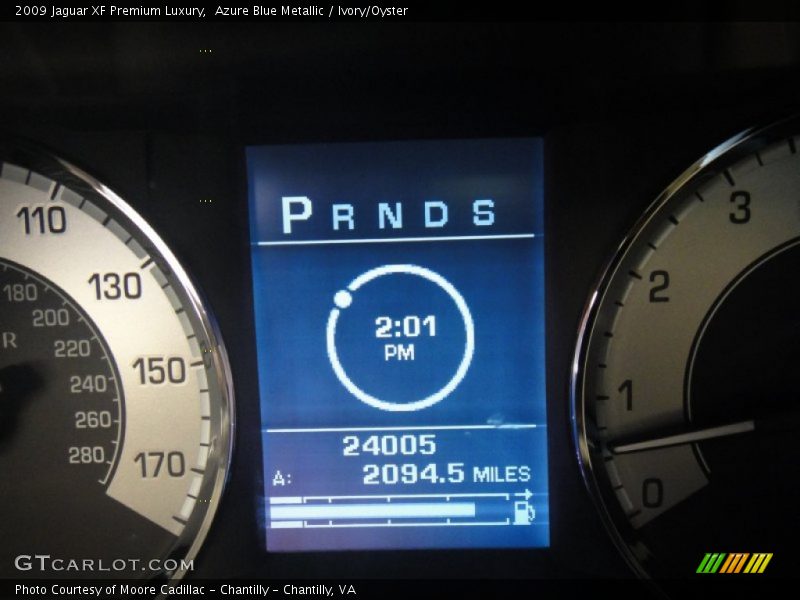 Azure Blue Metallic / Ivory/Oyster 2009 Jaguar XF Premium Luxury