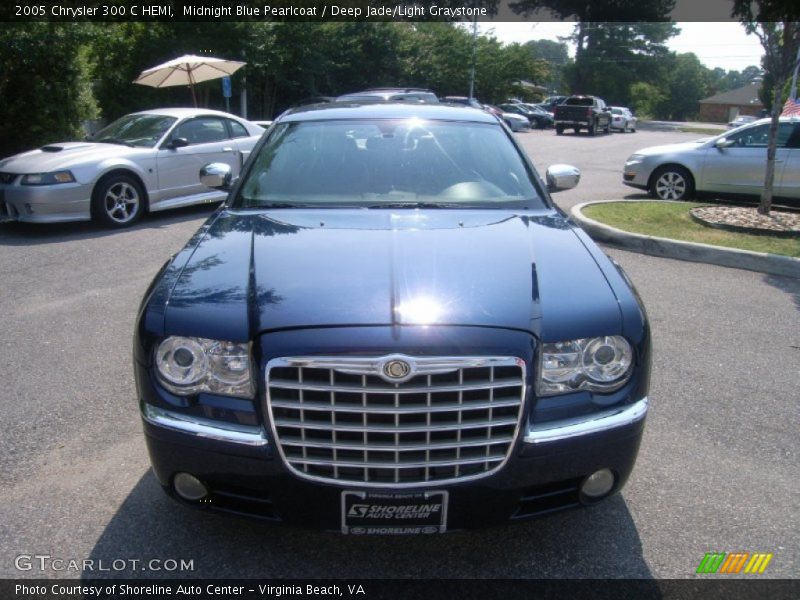 Midnight Blue Pearlcoat / Deep Jade/Light Graystone 2005 Chrysler 300 C HEMI