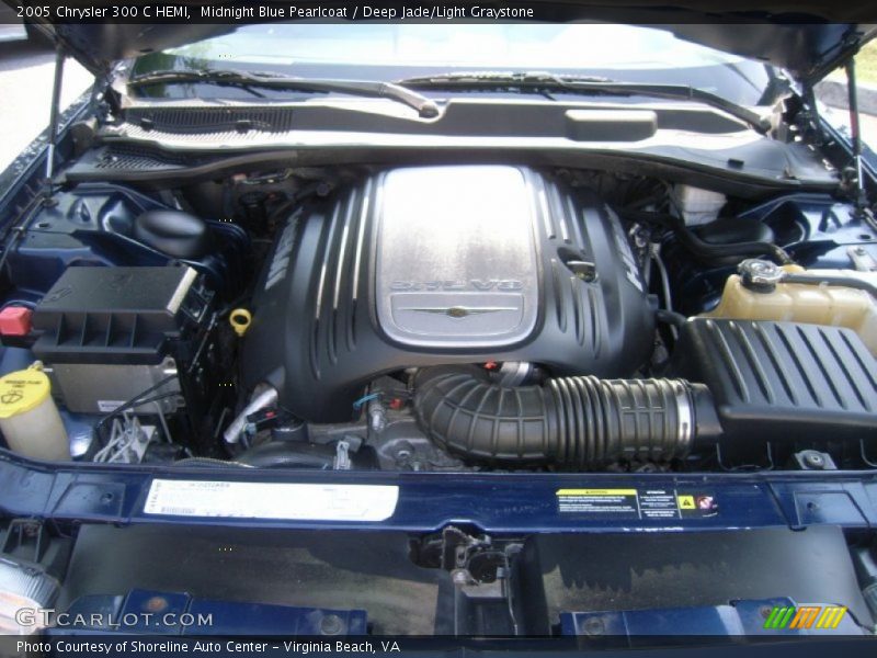 Midnight Blue Pearlcoat / Deep Jade/Light Graystone 2005 Chrysler 300 C HEMI