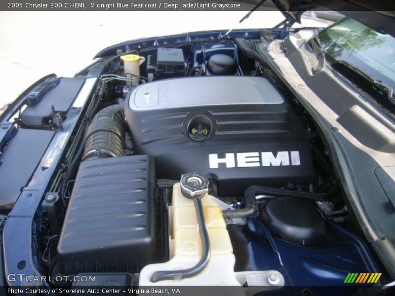 Midnight Blue Pearlcoat / Deep Jade/Light Graystone 2005 Chrysler 300 C HEMI