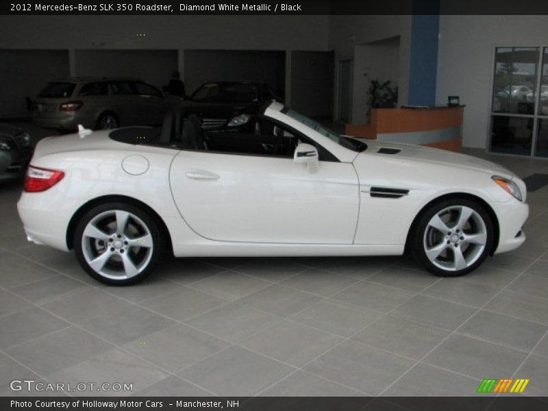 Diamond White Metallic / Black 2012 Mercedes-Benz SLK 350 Roadster