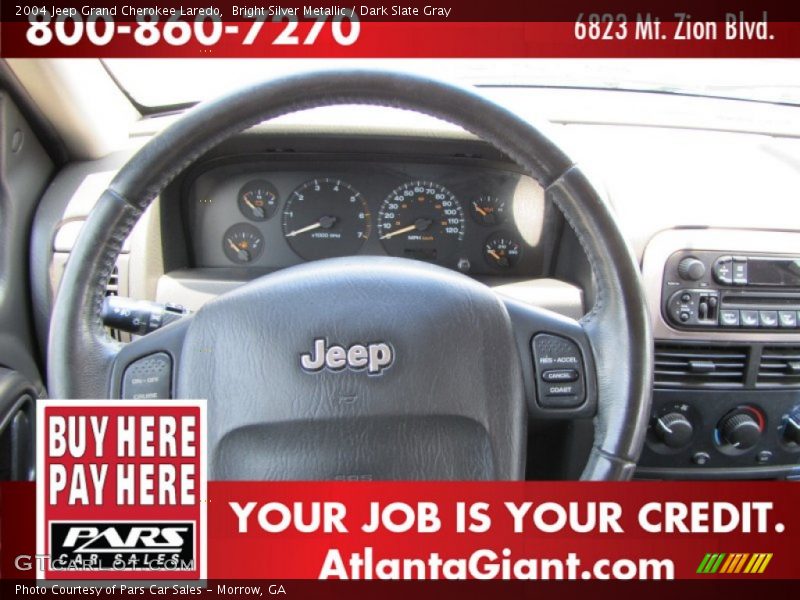 Bright Silver Metallic / Dark Slate Gray 2004 Jeep Grand Cherokee Laredo