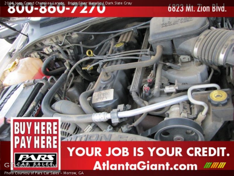 Bright Silver Metallic / Dark Slate Gray 2004 Jeep Grand Cherokee Laredo