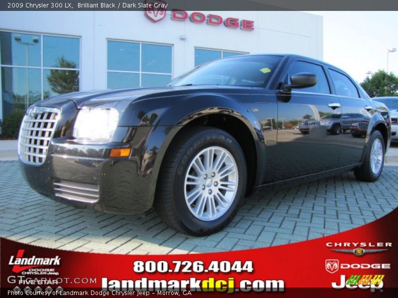 Brilliant Black / Dark Slate Gray 2009 Chrysler 300 LX