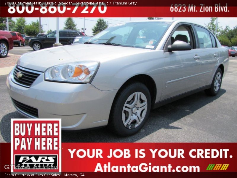 Silverstone Metallic / Titanium Gray 2008 Chevrolet Malibu Classic LS Sedan