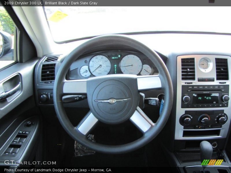 Brilliant Black / Dark Slate Gray 2009 Chrysler 300 LX