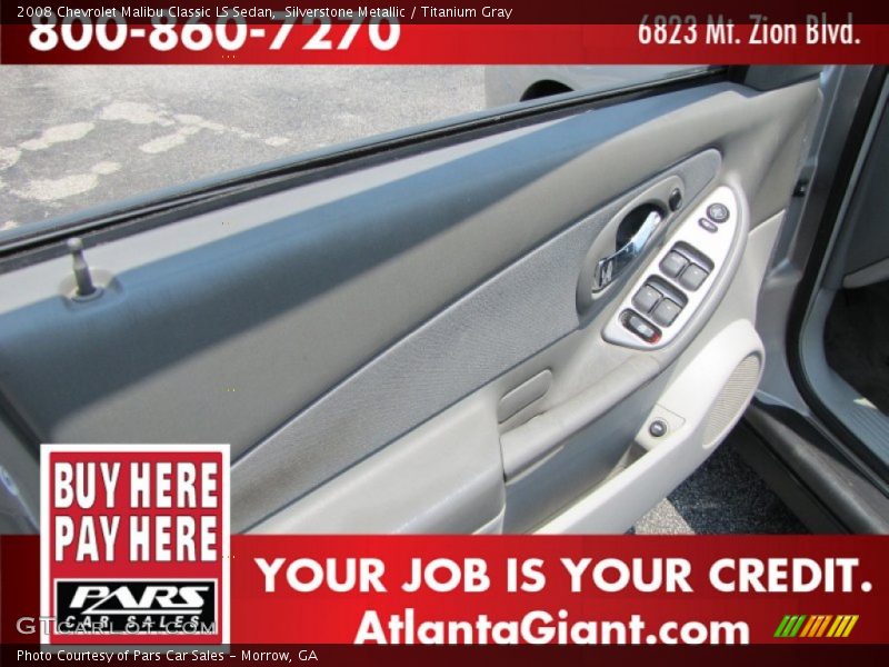 Silverstone Metallic / Titanium Gray 2008 Chevrolet Malibu Classic LS Sedan