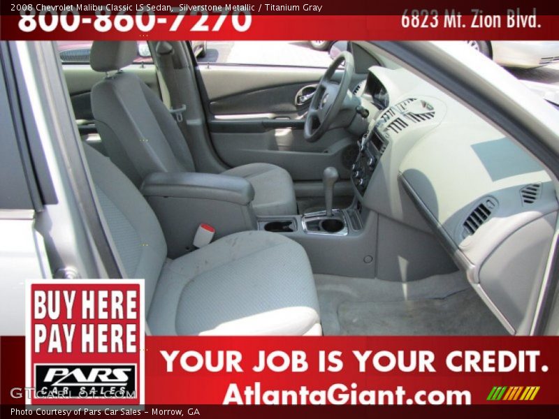 Silverstone Metallic / Titanium Gray 2008 Chevrolet Malibu Classic LS Sedan